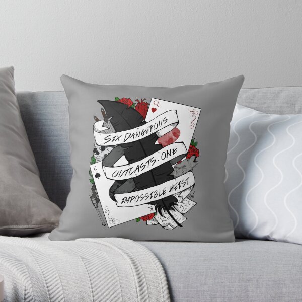 Six Dangerous Outcasts. One Impossible Heist | Six of Crows Throw Pillow