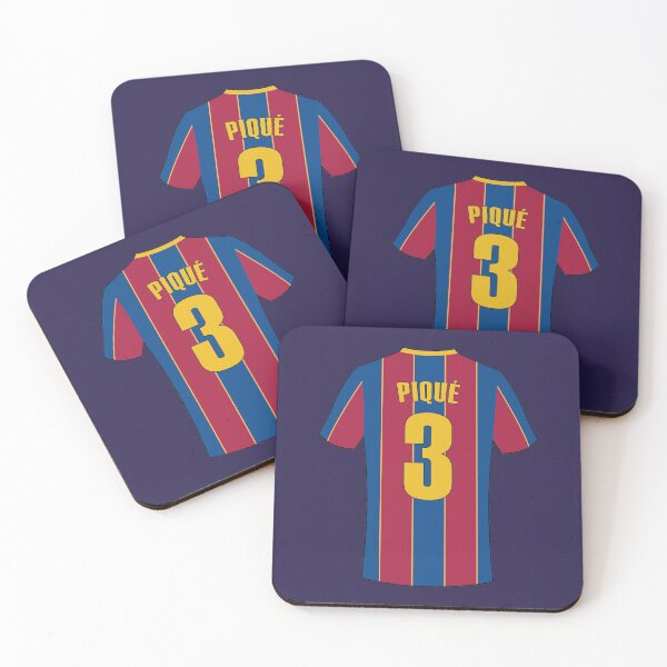 Item preview, Barcelona football jersey number 3 designed and sold by Justtrendytees.