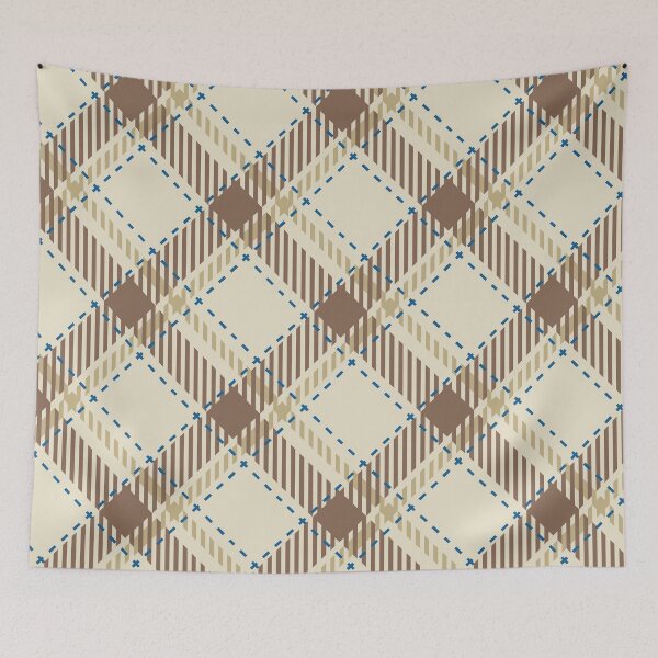 Item preview, Coffee break - brown plaid pattern designed and sold by FunnyChameleon.