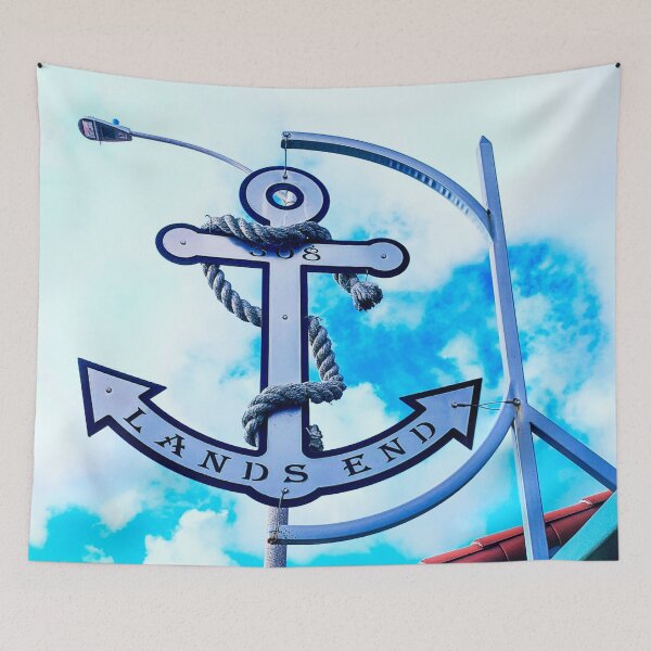 Item preview, Blue sky beach anchor Sign designed and sold by fujinoart.