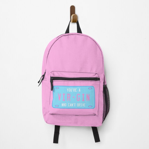 Item preview, Clueless Virgin Who Can't Drive, Blue / Pink. License Plate Original Design - Idea designed and sold by marina ralston.