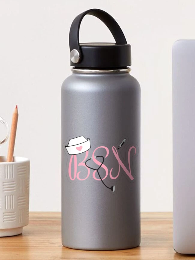 Cute Nurse Water Bottle Designs with Vinyl! - see kate sew