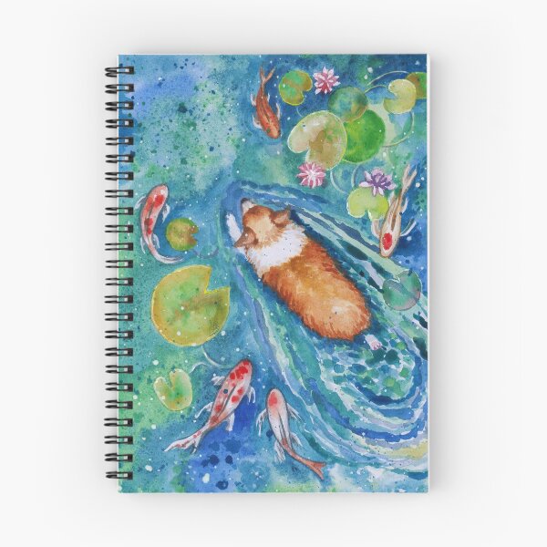 Item preview, Corgi and koi are friends forever! designed and sold by AgniArt.