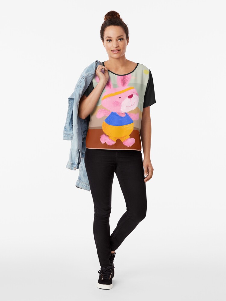 Alternate view of Bunny Runner Chiffon Top