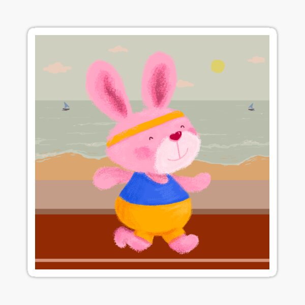 Bunny Runner Sticker