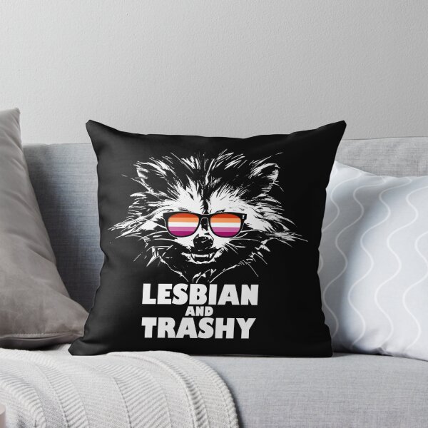 Item preview, Lesbian and Trashy Raccoon Sunglasses Lesbian Pride designed and sold by Patrick Hiller.