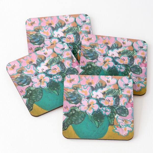 Item preview, African Violets in Pink Gaugin designed and sold by Meghana Gauthier.