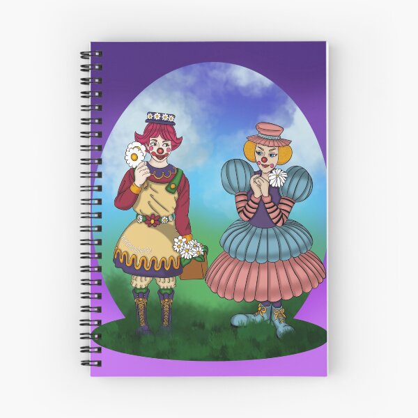 Item preview, Vintage Clown Series #2 : Daisy and Barella (with background)  designed and sold by mmmmayhemtv.