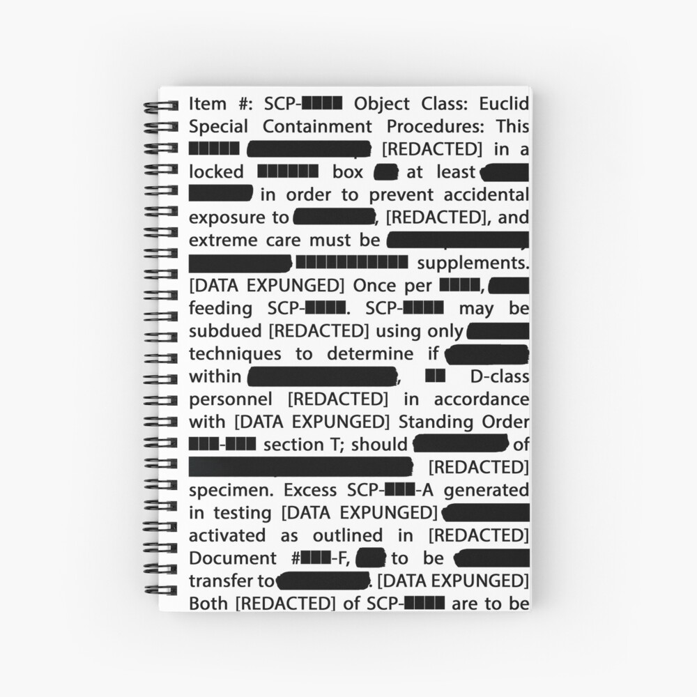 SCP Logo Document REDACTED Poster for Sale by ToadKingStudios