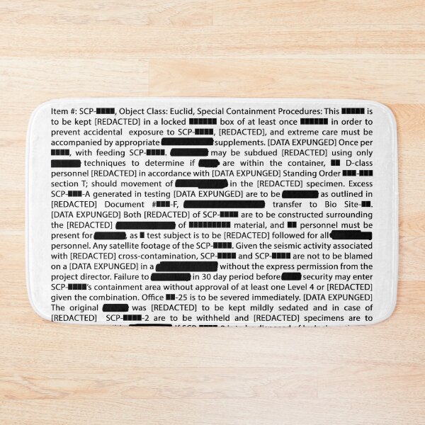 Item preview, Redacted SCP Document T7-██ designed and sold by ToadKingStudios.