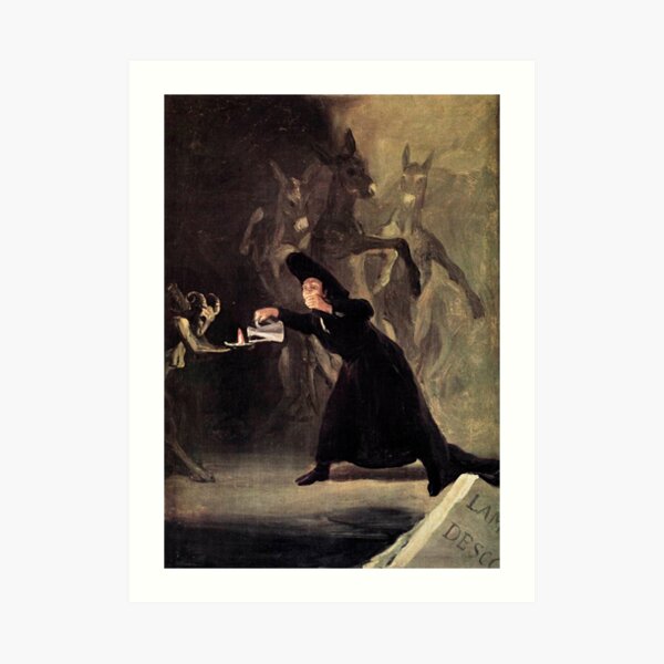 The Bewitched Man (The Devil's Lamp), by Francisco De Goya Art Print