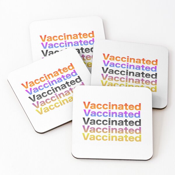 Item preview, vaccinated, covid 19, no more covid  designed and sold by FEEL GOOD CLUB DESIGNS.