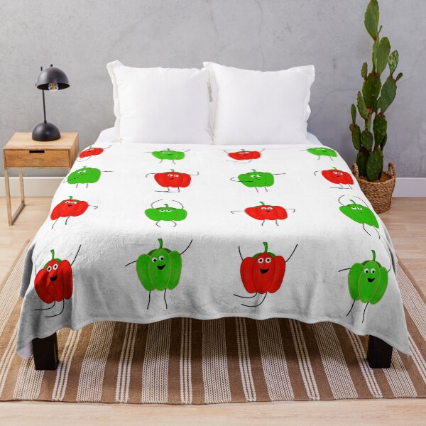 Item preview, Dancing red and green bell pepper designed and sold by eammmmmm.