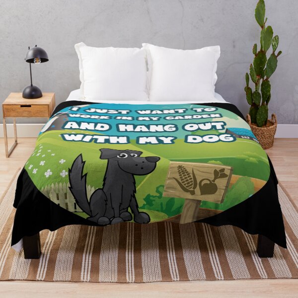 Item preview, I just want to work in my garden and hang out with my dog designed and sold by GoranDesign.