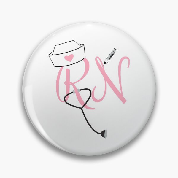 Item preview, RN nurse art - pink designed and sold by Shelley Winters.