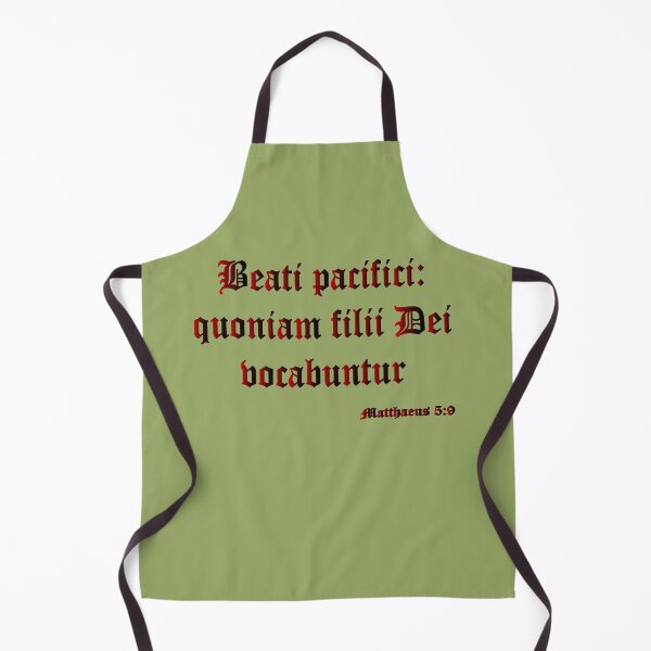 Item preview, Bible verse "Blessed are the peacemakers, for they will be called children of God" Matthew 5:9 in Latin "Beati pacifici: quoniam filii Dei vocabuntur" Matthaeus 5:9 designed and sold by Murza.