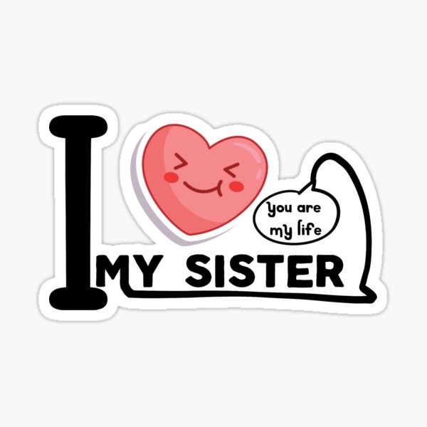 Stickers Sur Le Theme Merci Ma Soeur Redbubble