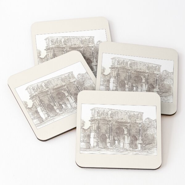 Item preview, Arch of Constantine - Rome, Italy - Sketch and Wash Style designed and sold by Retro Art Factory.