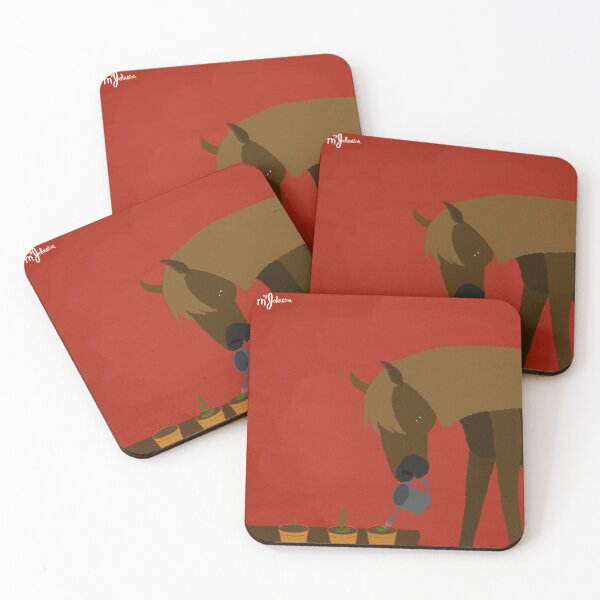 Item preview, Horse watering plants designed and sold by artbymjohnston.