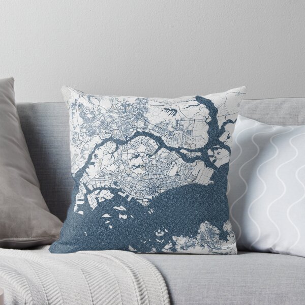 Item preview, Singapore City Map - Coastal designed and sold by deMAP.