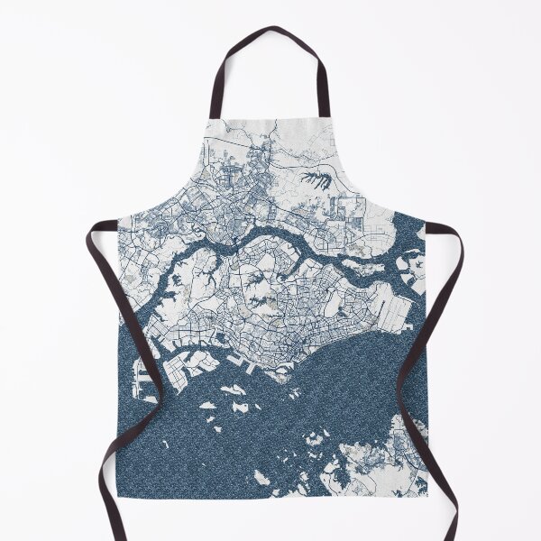 Item preview, Singapore City Map - Coastal designed and sold by deMAP.