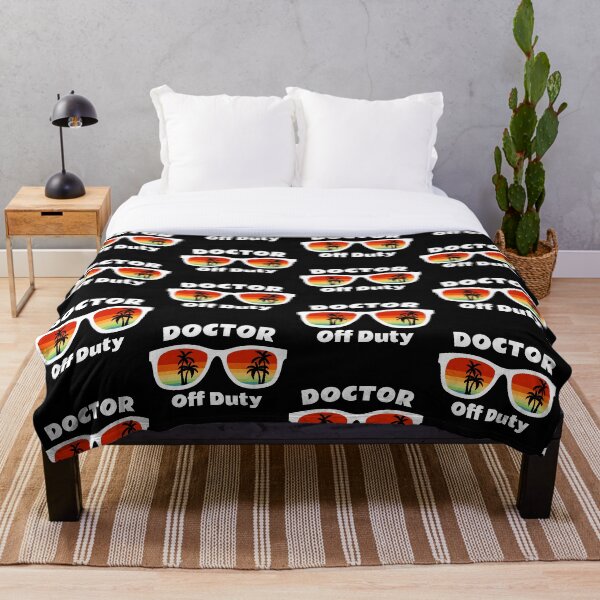 Item preview, Doctor Off Duty, gafas de sol en la playa al atardecer designed and sold by TalesOfScience.