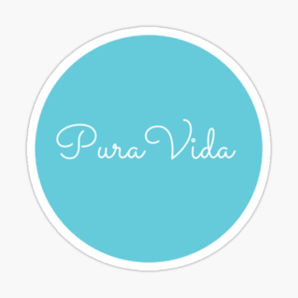 Pura vida Sticker for Sale by RossDillon