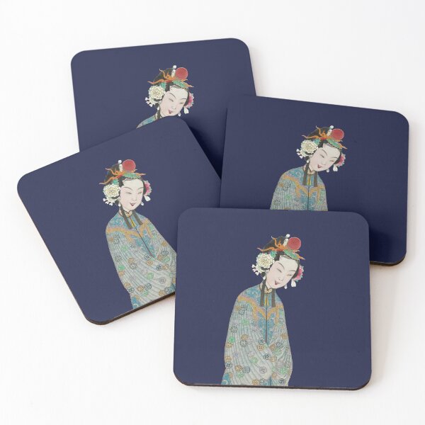 Item preview, Sinister smiling asian traditional opera actress designed and sold by Zanimations.