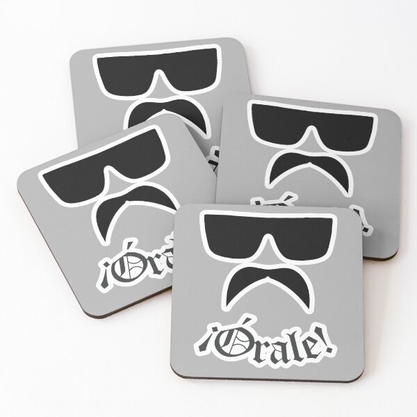 Item preview, Cholo 4 Life, Orale!- Sunglasses & Mustache -White Outline designed and sold by Apartment12.