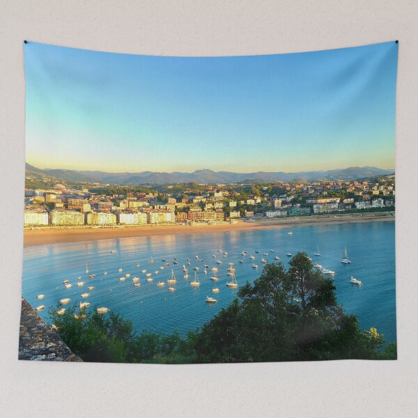 Item preview, Port Beach San Sebastian Spain  designed and sold by BeCarpeDiem.