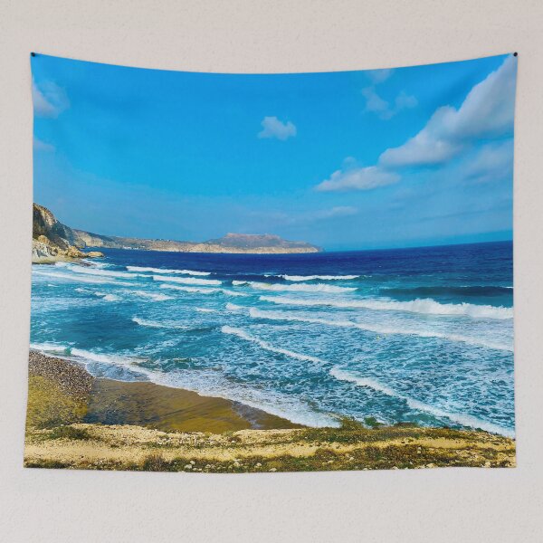Item preview, Electric Blue Cascading Beach designed and sold by BeCarpeDiem.