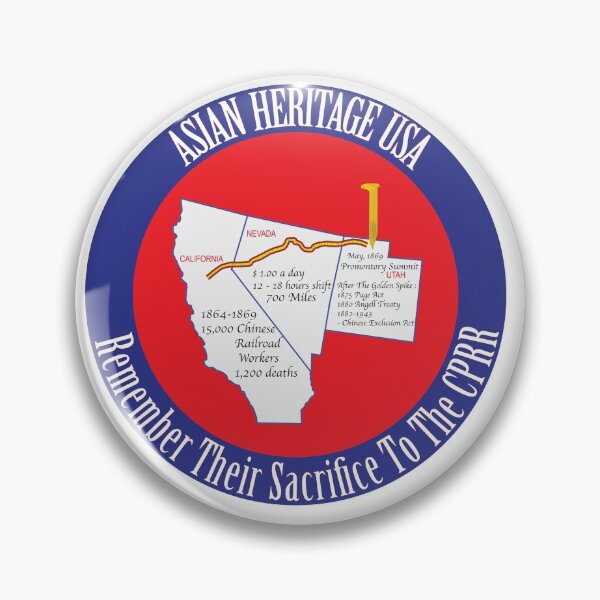 Item preview, Stop Asian Hate during Asian Heritage Awareness Month. Honour the history of Chinese Railroad workers in America. designed and sold by GTOATlogos.