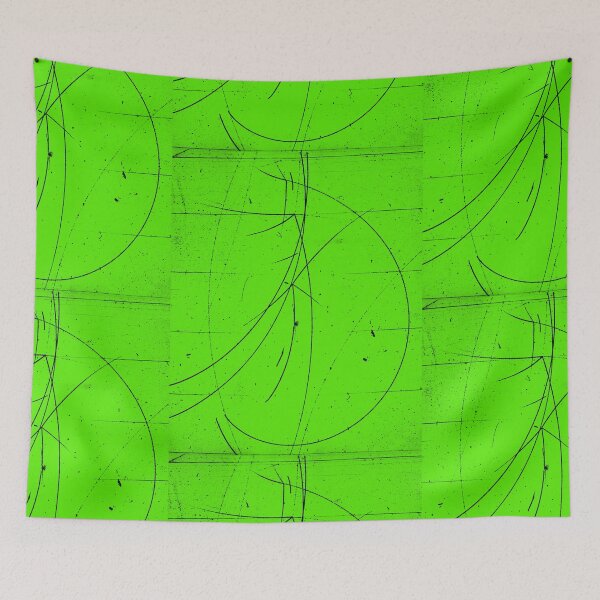 Item preview, Discovery of Charmed Baryon Quark, Quantum Physics, Particle Tracks, green designed and sold by ScienceSource.