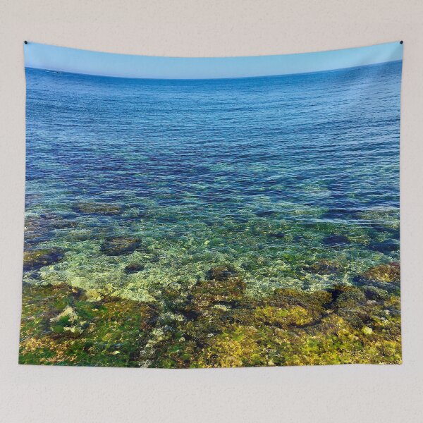 Item preview, Dreamy Sicilian Beach  designed and sold by BeCarpeDiem.