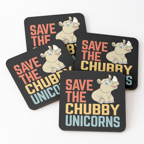 Item preview, Save The Chubby Unicorns | Funny rhino designed and sold by Petra Becker.