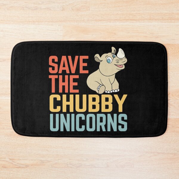 Item preview, Save The Chubby Unicorns | Funny rhino designed and sold by Petra Becker.