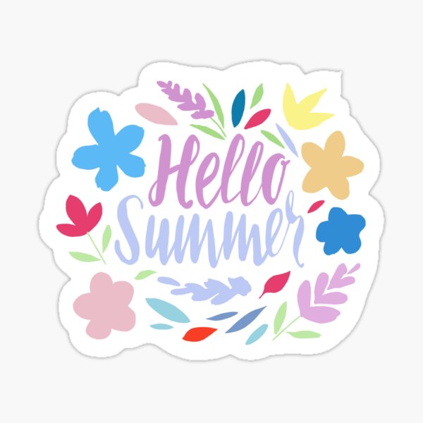 Hello summer Sticker