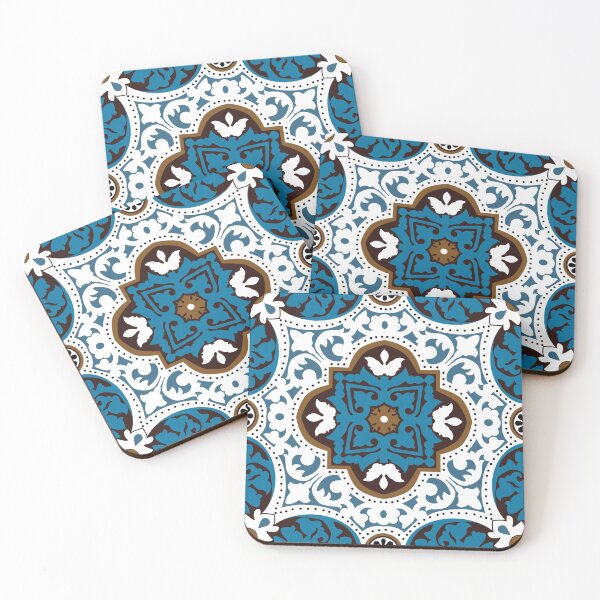 Item preview, Azulejos VII - with turquoise designed and sold by FK-UK.
