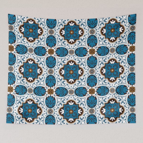 Item preview, Azulejos VII - with turquoise designed and sold by FK-UK.