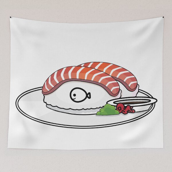Item preview, Food Sushi Salmon Nigiri designed and sold by Moyanana.