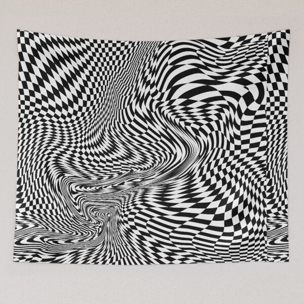Item preview, Trippy checkered print designed and sold by Stuckinadream.