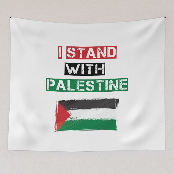 Item preview, I stand with Palestine, Protest, Activist Palestinian, Free Gaza Civil Rights, Palestine Flag designed and sold by AwesomeUnique.