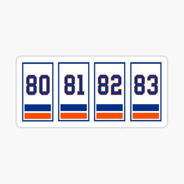 3 SIZES - New York Islanders Stanley Cup & Retired # DECAL Banner Set Man  Cave
