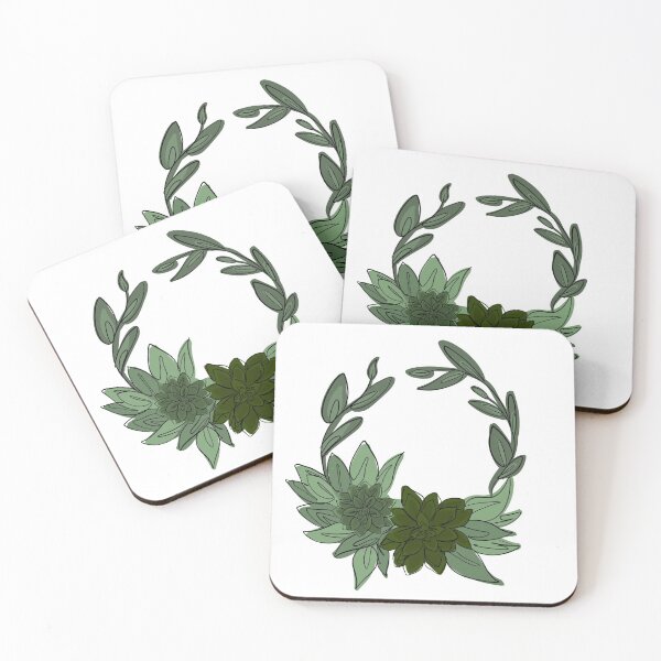 Item preview, Succulents and Leaves designed and sold by willowsbunnies.