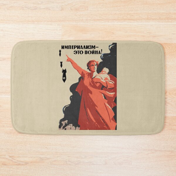 Item preview, Imperialism - This Is War! - Soviet Refinished Propaganda, Anti War, Anti Imperialist, Historical, Communist, Socialist, Leftist designed and sold by SpaceDogLaika.
