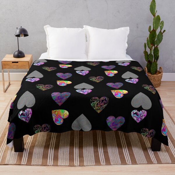 Item preview, multi colored hearts designed and sold by FACELESS MONKEY.
