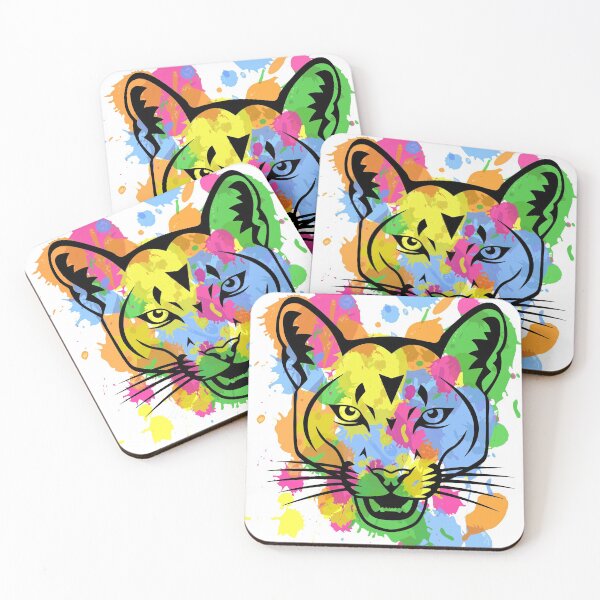 Item preview, A colorful feline designed and sold by Stephany Montás.