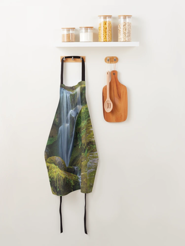 Thumbnail 4 of 6, Apron, Waterfall Over Rocks designed and sold by BtheLight.