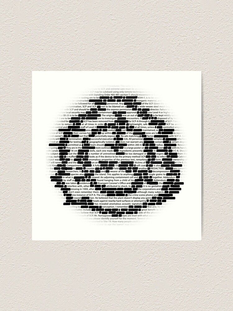 SCP Foundation Logo, repeating of course Poster for Sale by  ToadKingStudios