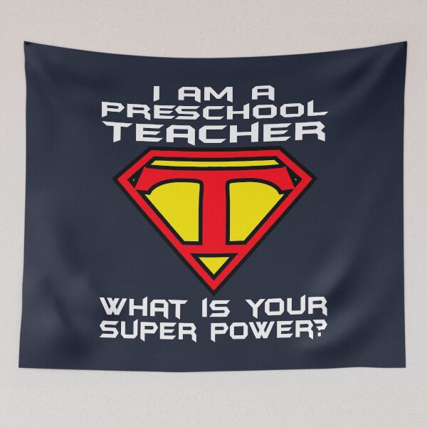 Item preview, Super Power Preschool Teacher Gift  designed and sold by TrndSttr.